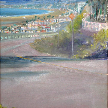 California Incline, oil on canvas, 18 x 18"