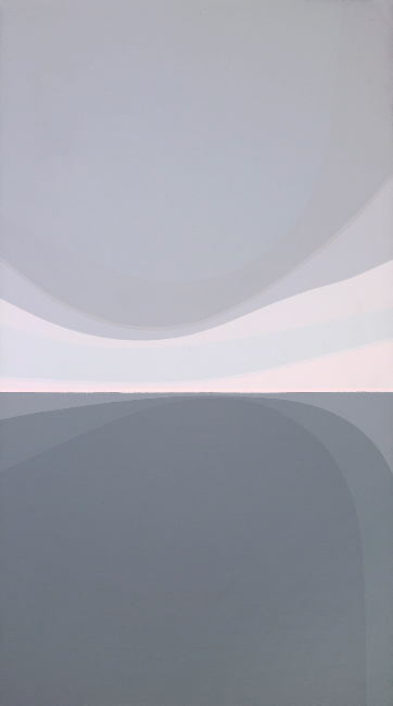 Landscape: Grey and Pink, 1979 Acrylic on canvas, 54 x 30"