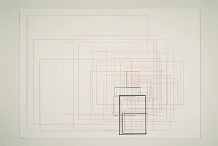 Suite for Mount Washington 24, 2007, gouache on Rives BFK 33 x 45" framed