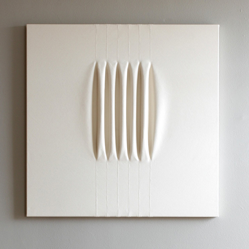 Mary LIttle, Henderson, unbleached artist canvas, 42 x 42"