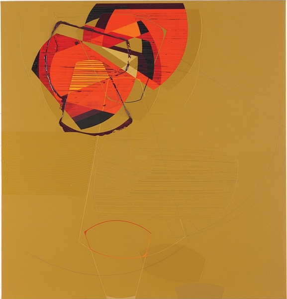 Alex Couwenberg, Brixt, acrylic on canvas, 48 x 46"