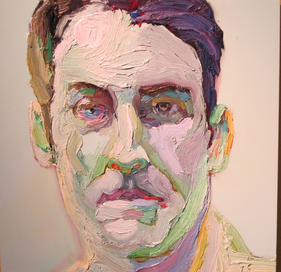 Ray Turner, Pat #2, oil on panel, 12 x 12"