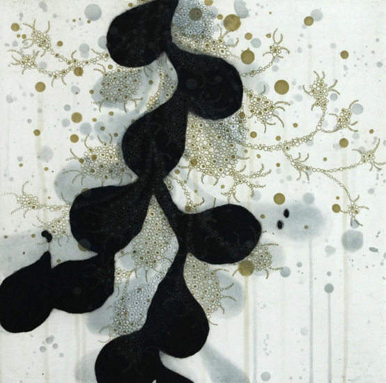 Seiko Tachibana, fern-8, carborundum and intaglio, 22 x 19"