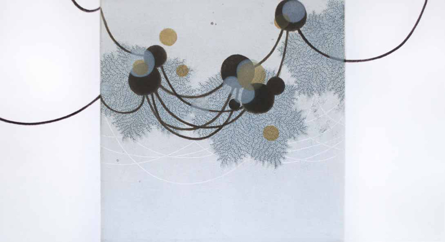 SeikoTachibana, fractal-ssi-3b, intaglio, 24 x 22"