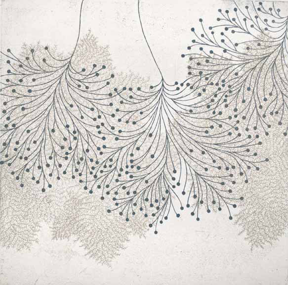 Seiko Tachibana, fractal-ssi-5c, intaglio, 24 x 22"