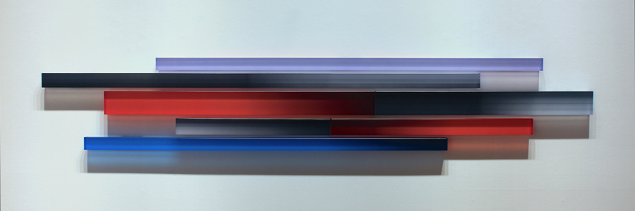 Freddy Chandra, Viscous 2012, plexiglass, resin and airbrushed pigment, 16 x 96"