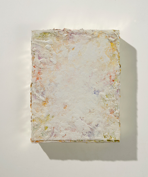 image of artwork by Lawrence Fodor titled Koan Box Ivory Yellow-Orange Violet
