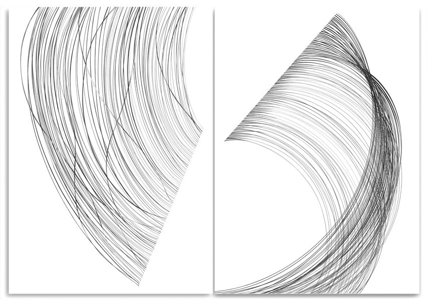 image of artwork by Ann Marie Rousseau titled Billow Diptych